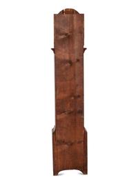 A Federal Fret Carved Pine Tall Case Clock