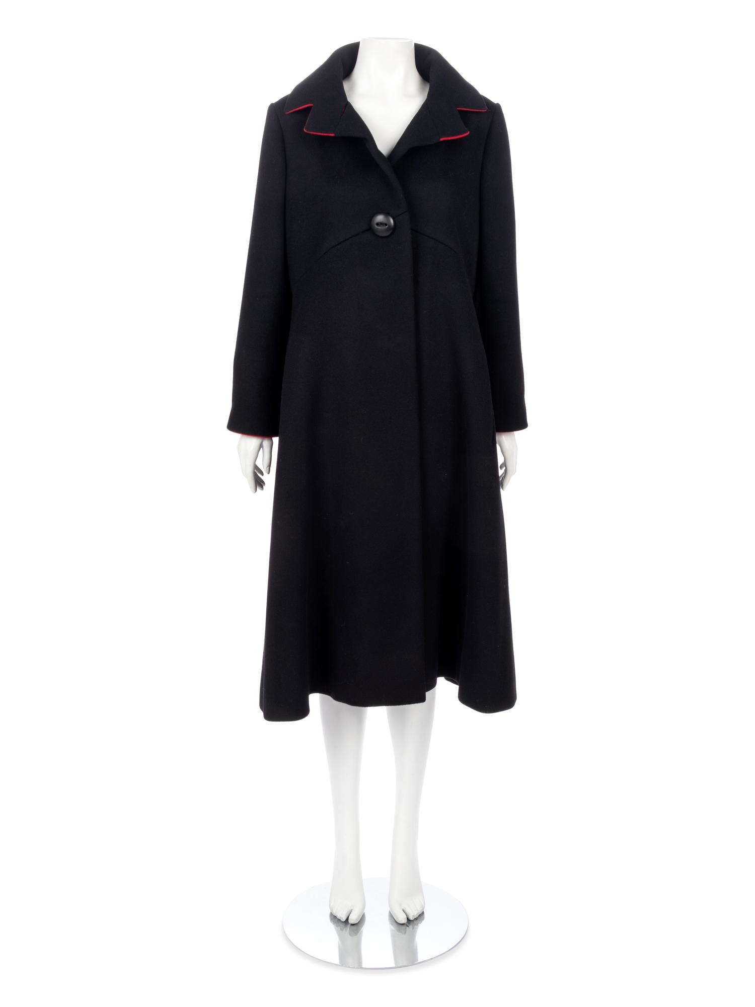 Two Designer Coats; One Yves Saint Laurent, One Pauline Trigère,