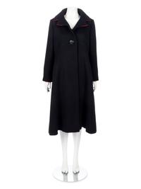Two Designer Coats; One Yves Saint Laurent, One Pauline Trigère,