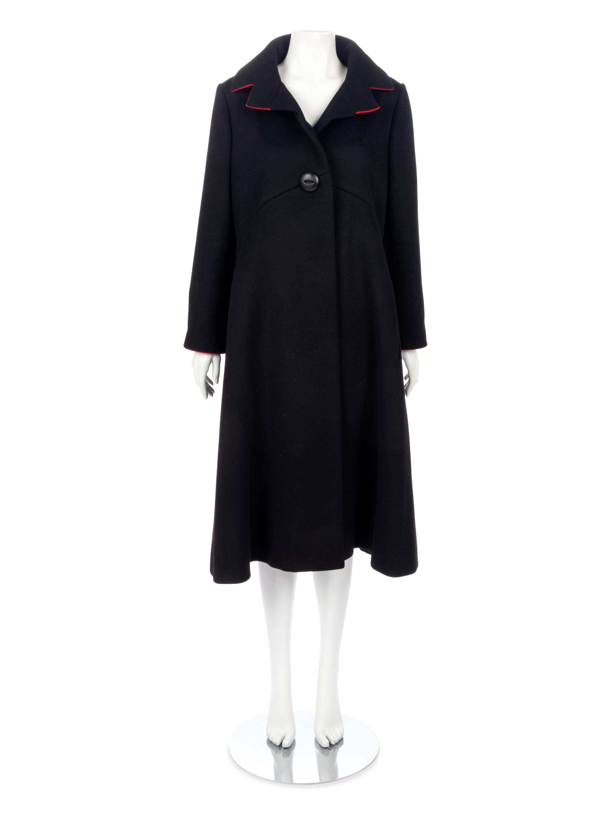 Two Designer Coats; One Yves Saint Laurent, One Pauline Trigère,