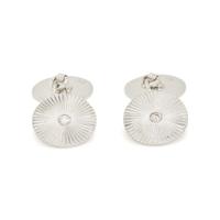 CARTIER, WHITE GOLD AND DIAMOND CUFFLINKS