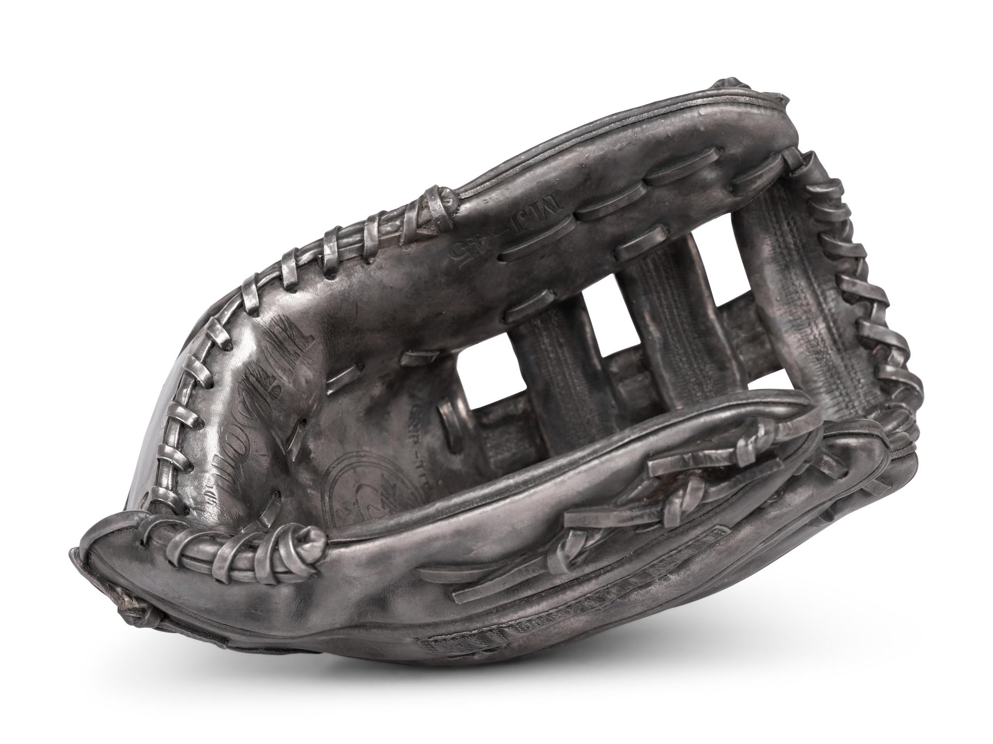 A Wilson A2000 Silver Cast Baseball Glove Crafted for Michael Jordan's 32nd Birthday