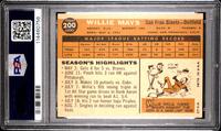 A 1960 Topps Willie Mays Baseball Card No. 200 (PSA 6 EX-MT)