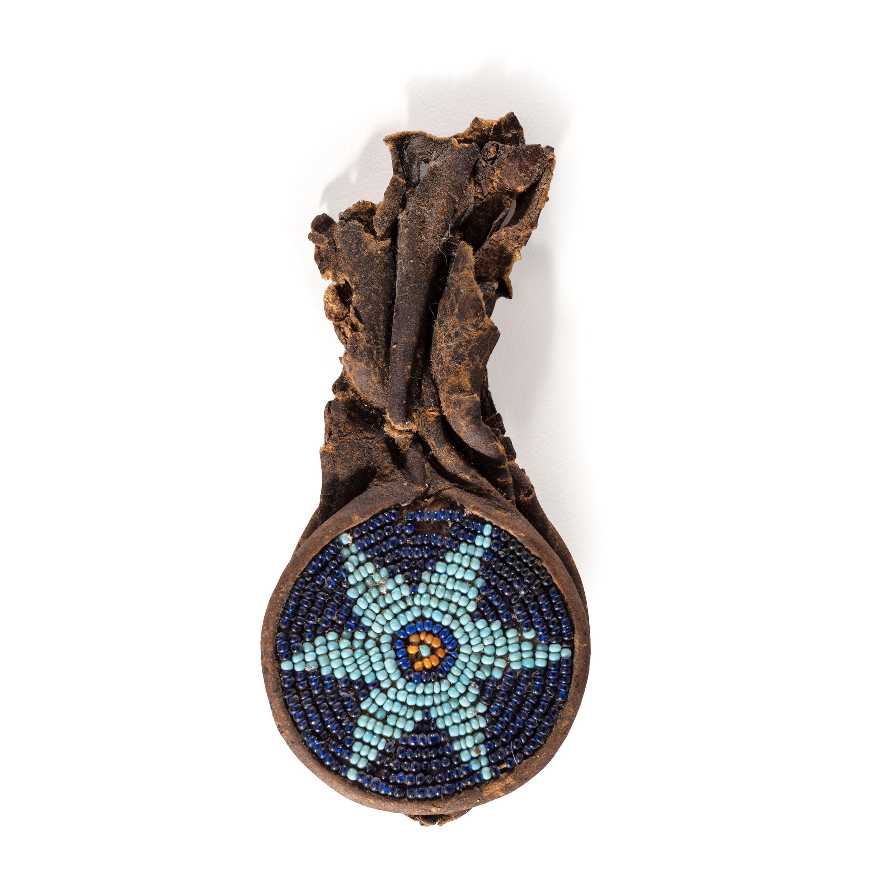 Southern Plains Beaded Hide Peyote Pouch