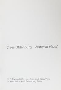 OLDENBURG, CLAES. 2 works, Injun & Other Histories (NY, 1966) and Notes in Hand (NY, 1971).