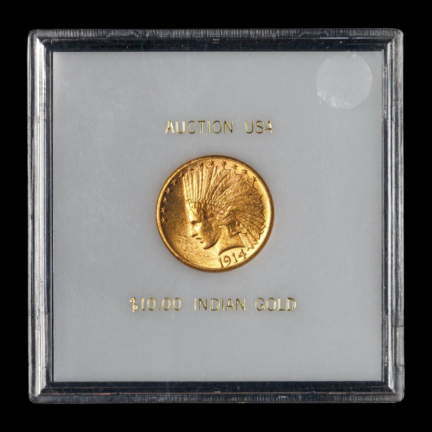 A 1914-D Indian Head $10 Gold Coin