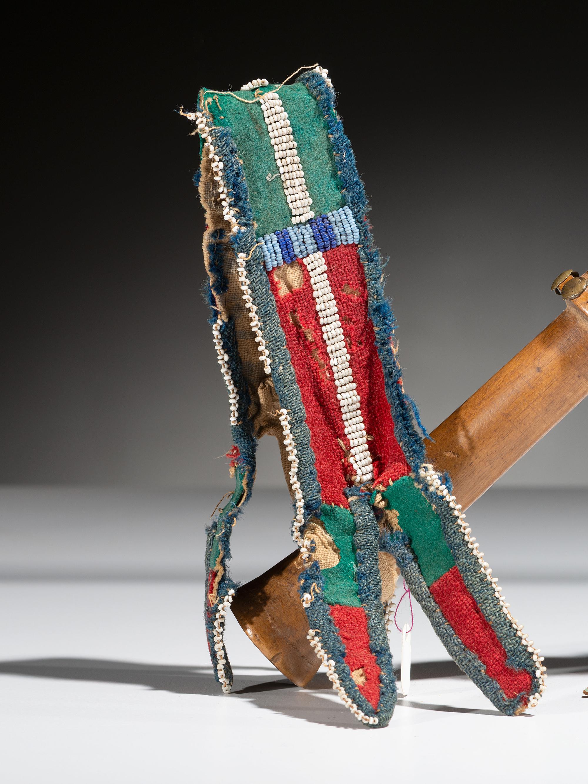 Apsáalooke Quirt, with Beaded Wrist Strap