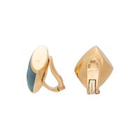 VHERNIER, AQUAMARINE AND MOTHER-OF-PEARL DOUBLET 'PLATEAU' CLIP EARRINGS