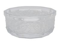 A Lalique- Style Molded and Frosted Glass Bowl