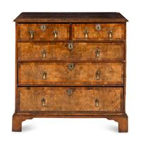 A George II Walnut Chest of Drawers