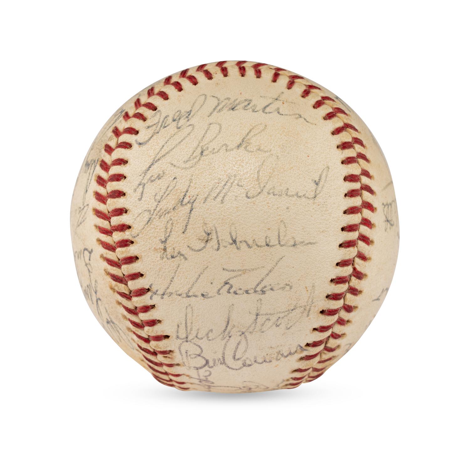 A 1964 Chicago Cubs Team Signed Autograph Baseball