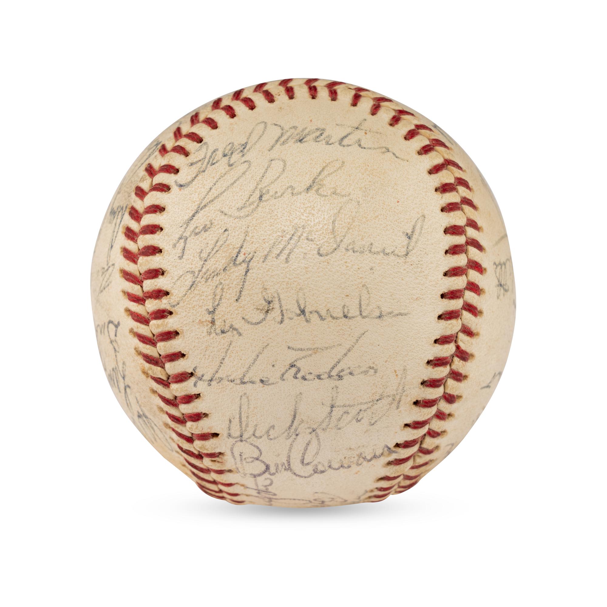 A 1964 Chicago Cubs Team Signed Autograph Baseball