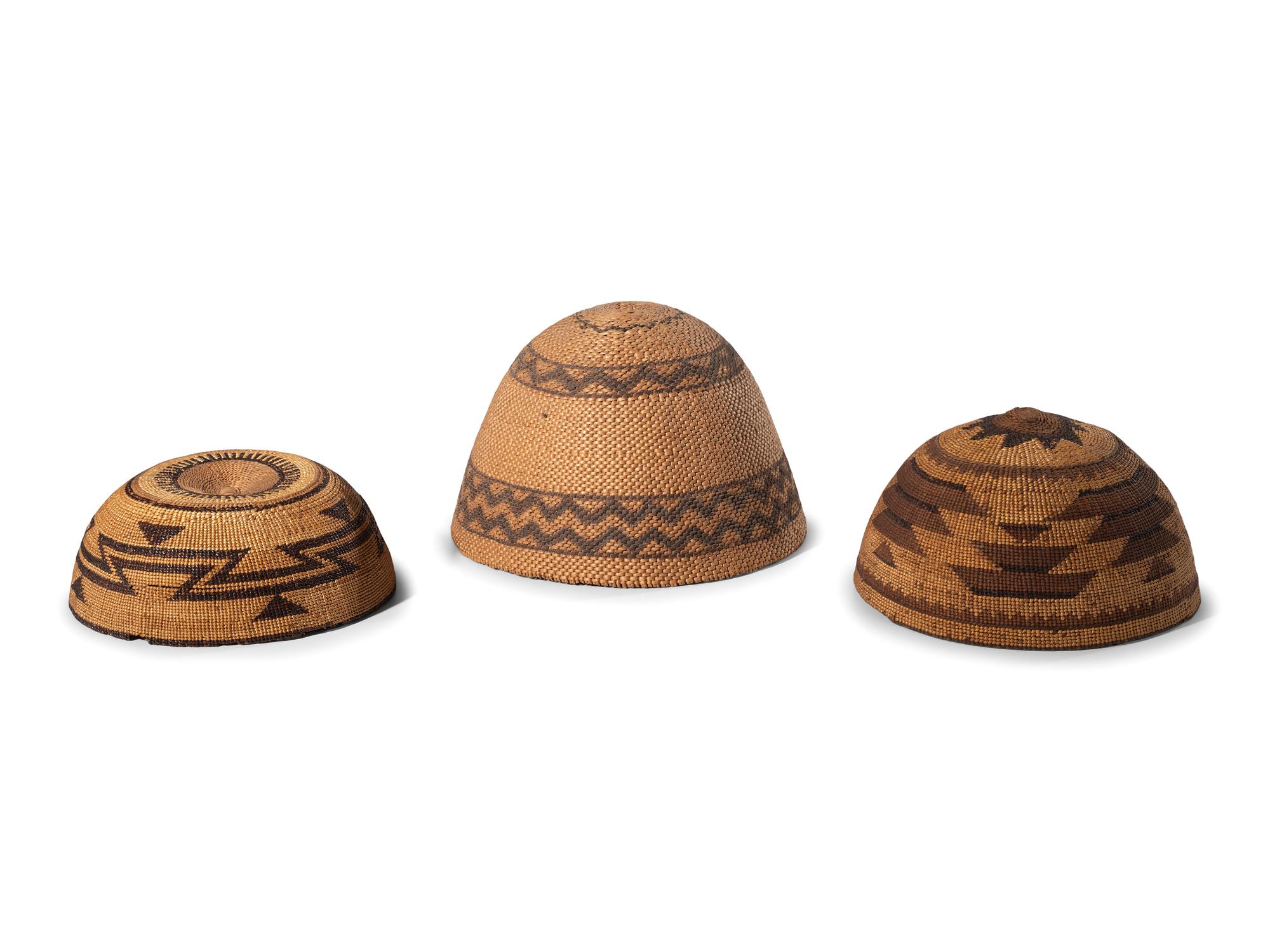 Northern California and Paiute Basketry Hats
