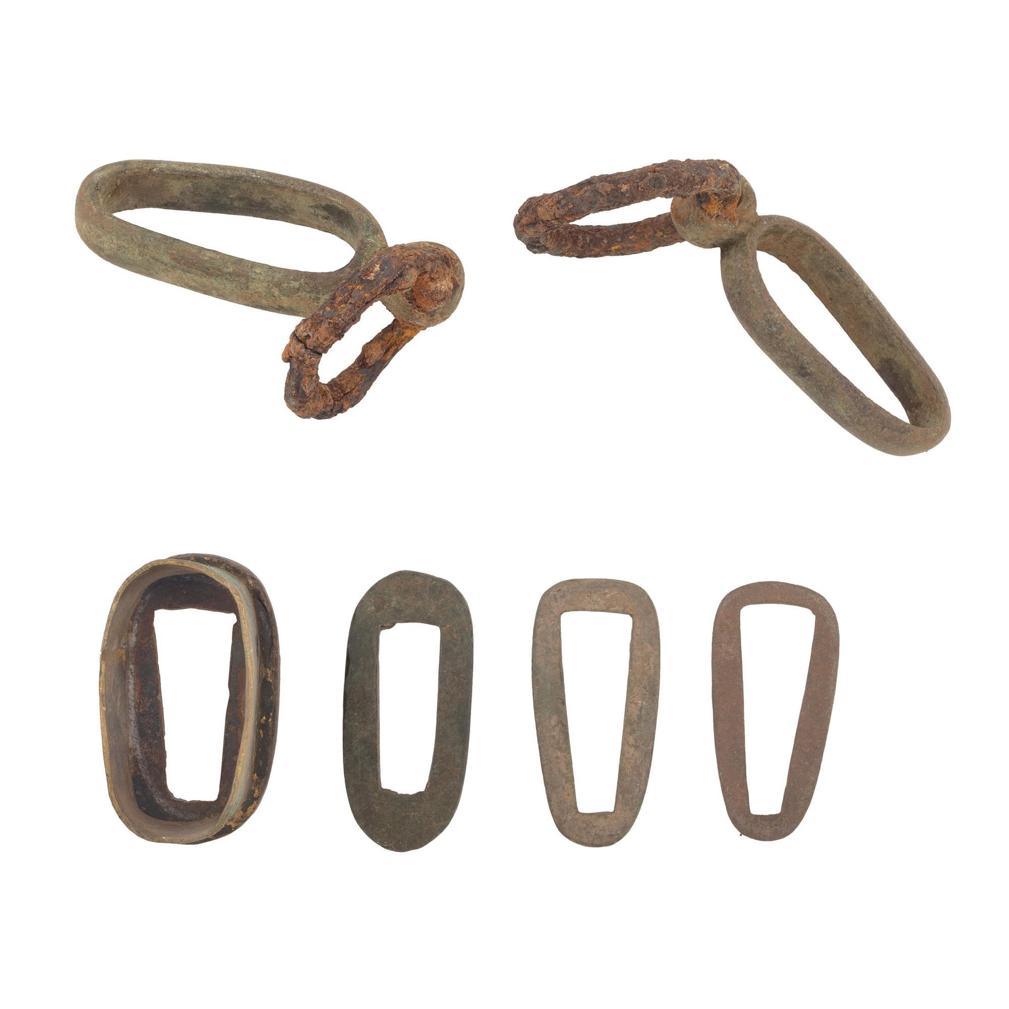 Excavated Brass Scabbard Parts & Mounts, Possibly Confederate