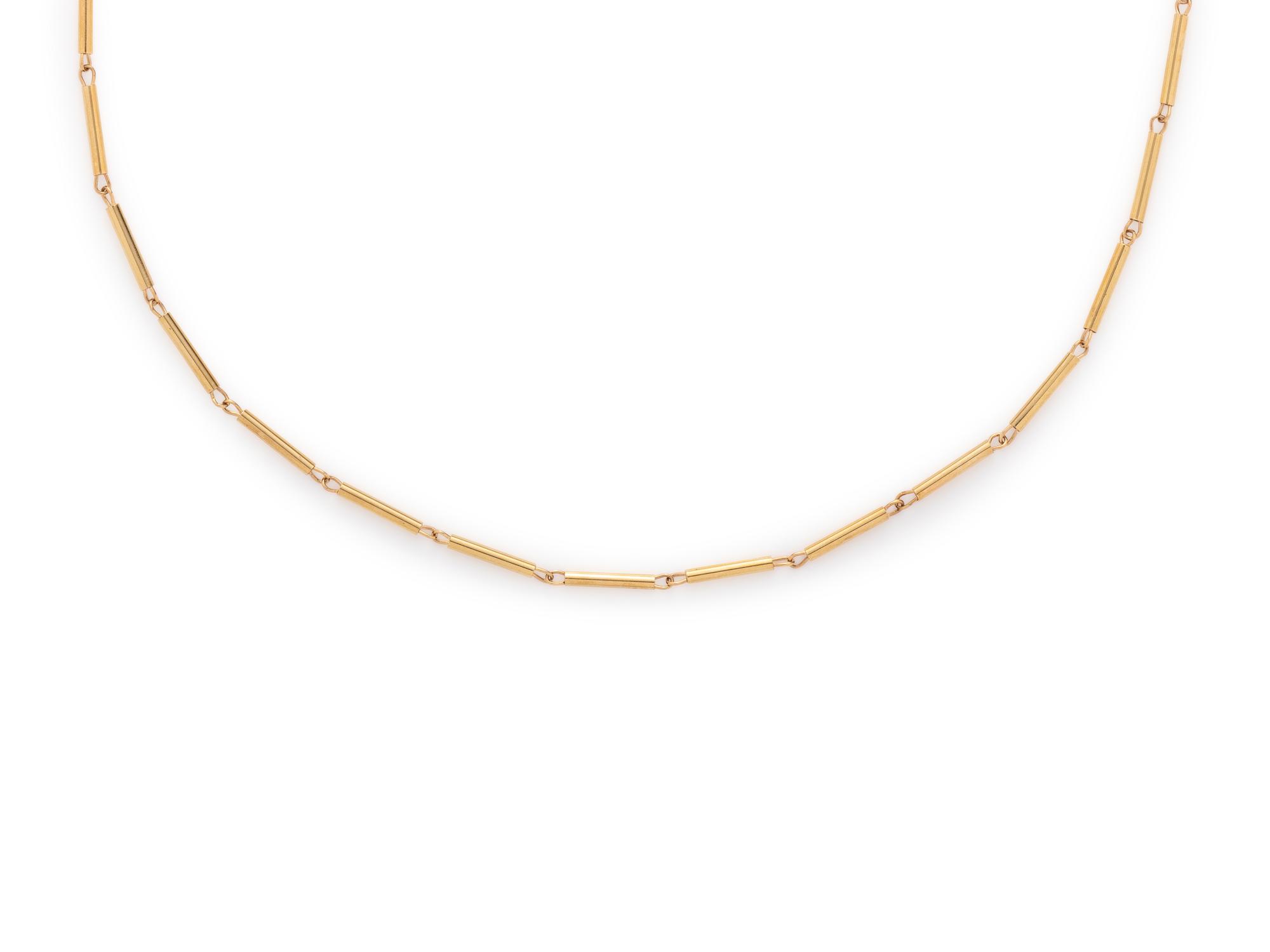 COLLECTION OF YELLOW GOLD NECKLACES