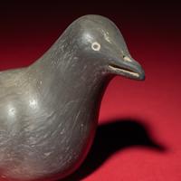 A Chinese Neolithic Black Pottery Bird, Longshan Culture — 新石器時代 龍山文化黑陶鳥