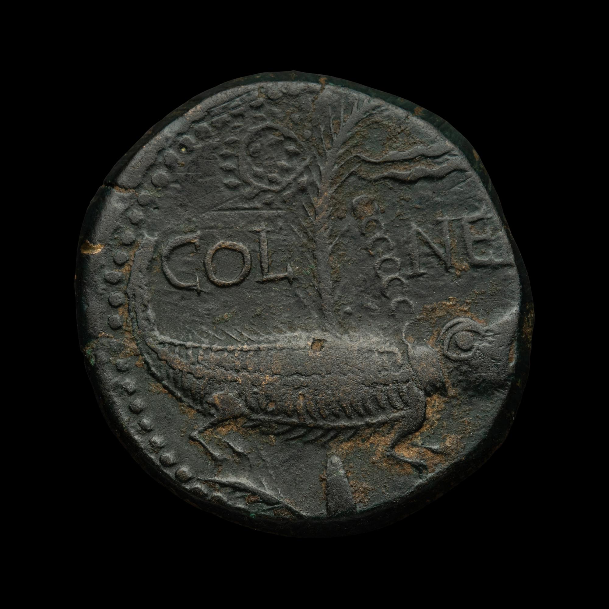 [ANCIENT] Augustus & Marcus Agrippa. AE Dupondius. (10-14 CE)