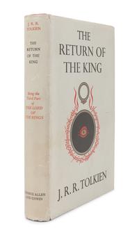 TOLKIEN, John Ronald Reuel (1892-1973). [The Lord of the Rings trilogy:] The Fellowship of the Ring . 1954. -- The Two Towers . 1954. -- The Return of the King . 1955. All London: Allen & Unwin Ltd.