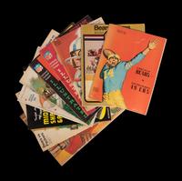 A Group of Ten 1950s-60s Chicago Bears On Site Game Programs (Including Mike Ditka Rookie Season),