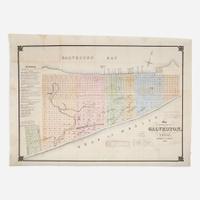 [Americana] [Texas] Labatt, Jackson E. Map of the City Of Galveston, Situated on the East End Of Galveston Island Texas