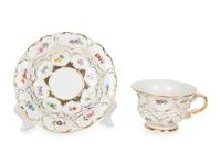 Eleven Meissen and Various Other Porcelain Teacups and Saucers — 19TH/20TH CENTURY