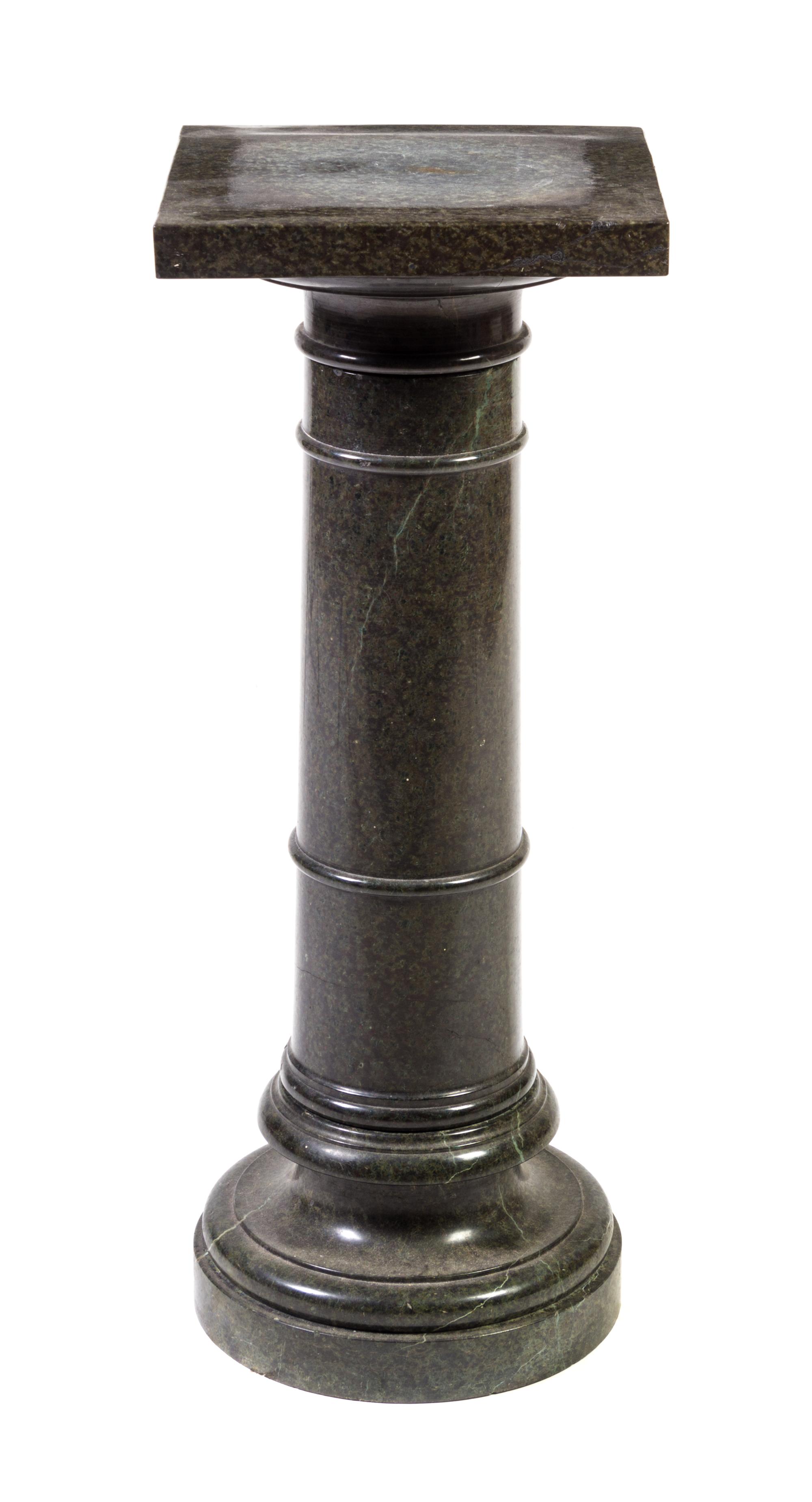 A Continental Marble Pedestal Height 36 inches.