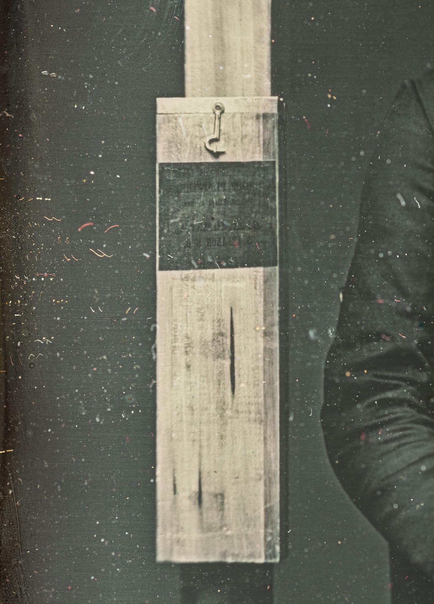[EARLY PHOTOGRAPHY]. A group of 3 images, incl. sixth plate daguerreotypes of inventor Charles H. Dana seated next to his "Corn Planter."