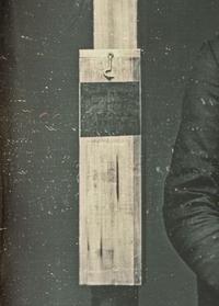 [EARLY PHOTOGRAPHY]. A group of 3 images, incl. sixth plate daguerreotypes of inventor Charles H. Dana seated next to his "Corn Planter."