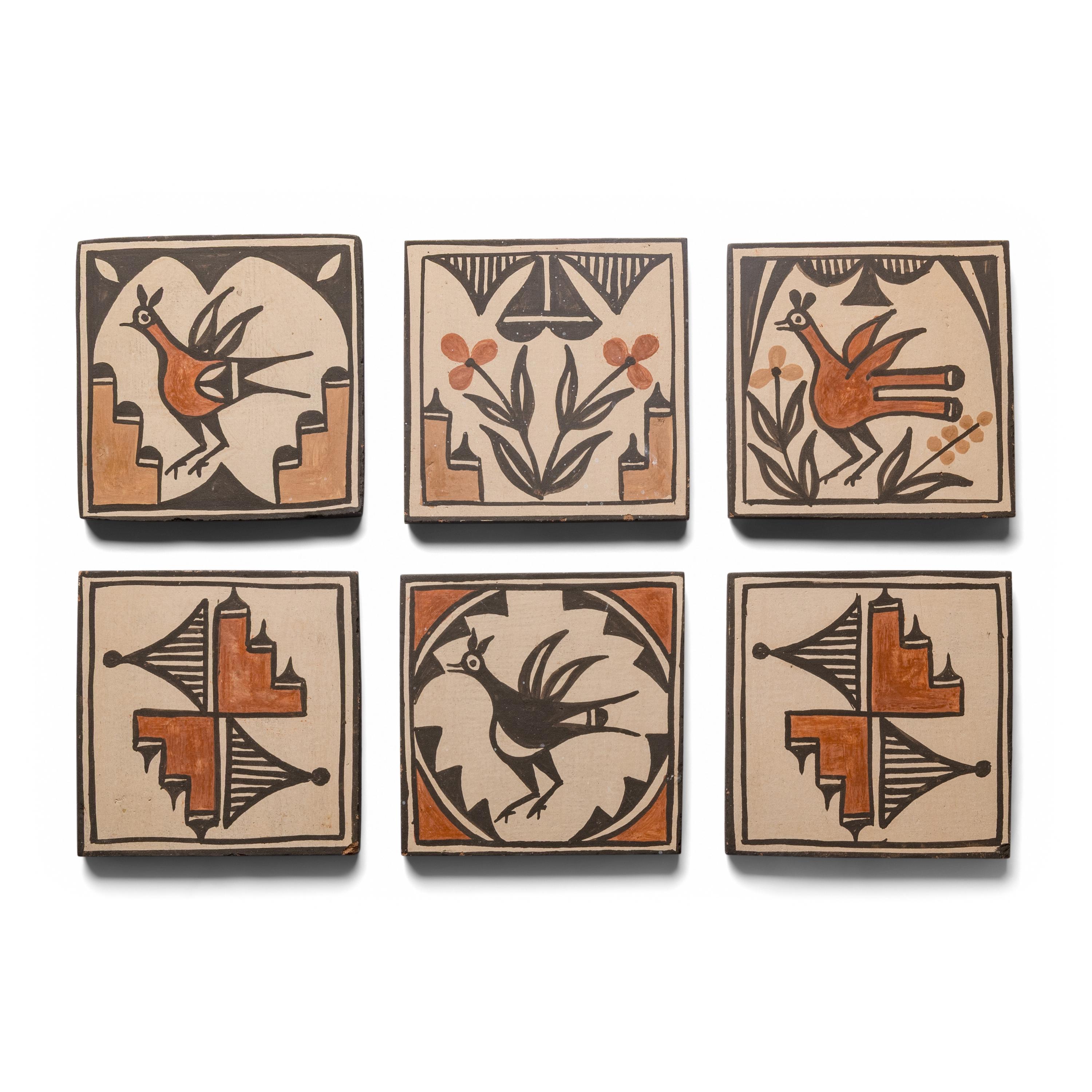 Sofia Medina (Zia, 1932-2010) — Painted Pottery Tiles