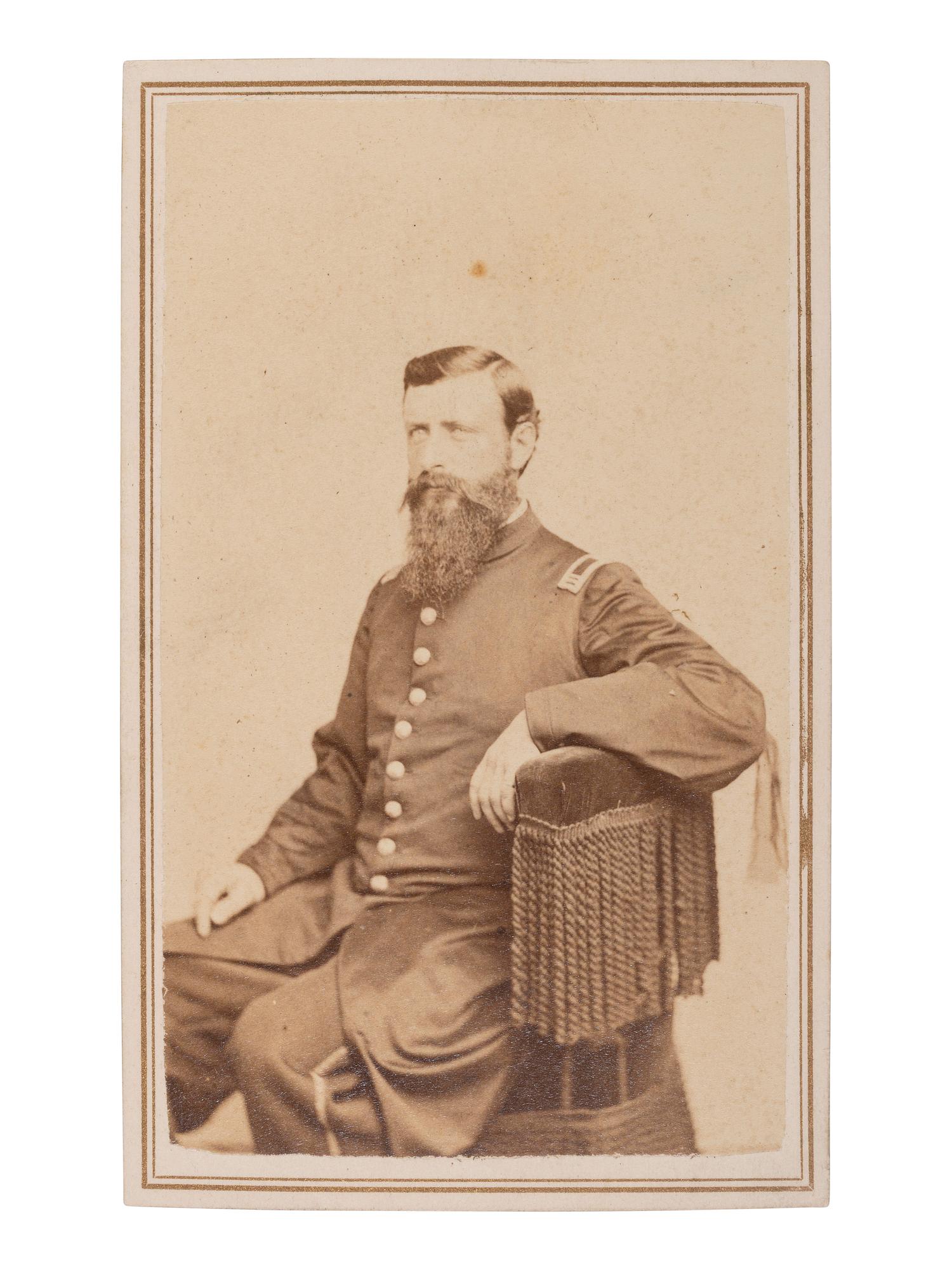 [CIVIL WAR]. A trio of CDV albums identified to the Heath, Higginson, and Shaw families of Massachusetts, highlighted by cartes de visite of Col. Robert Gould Shaw, 54th Massachusetts African American Infantry, his sisters, and other officers.