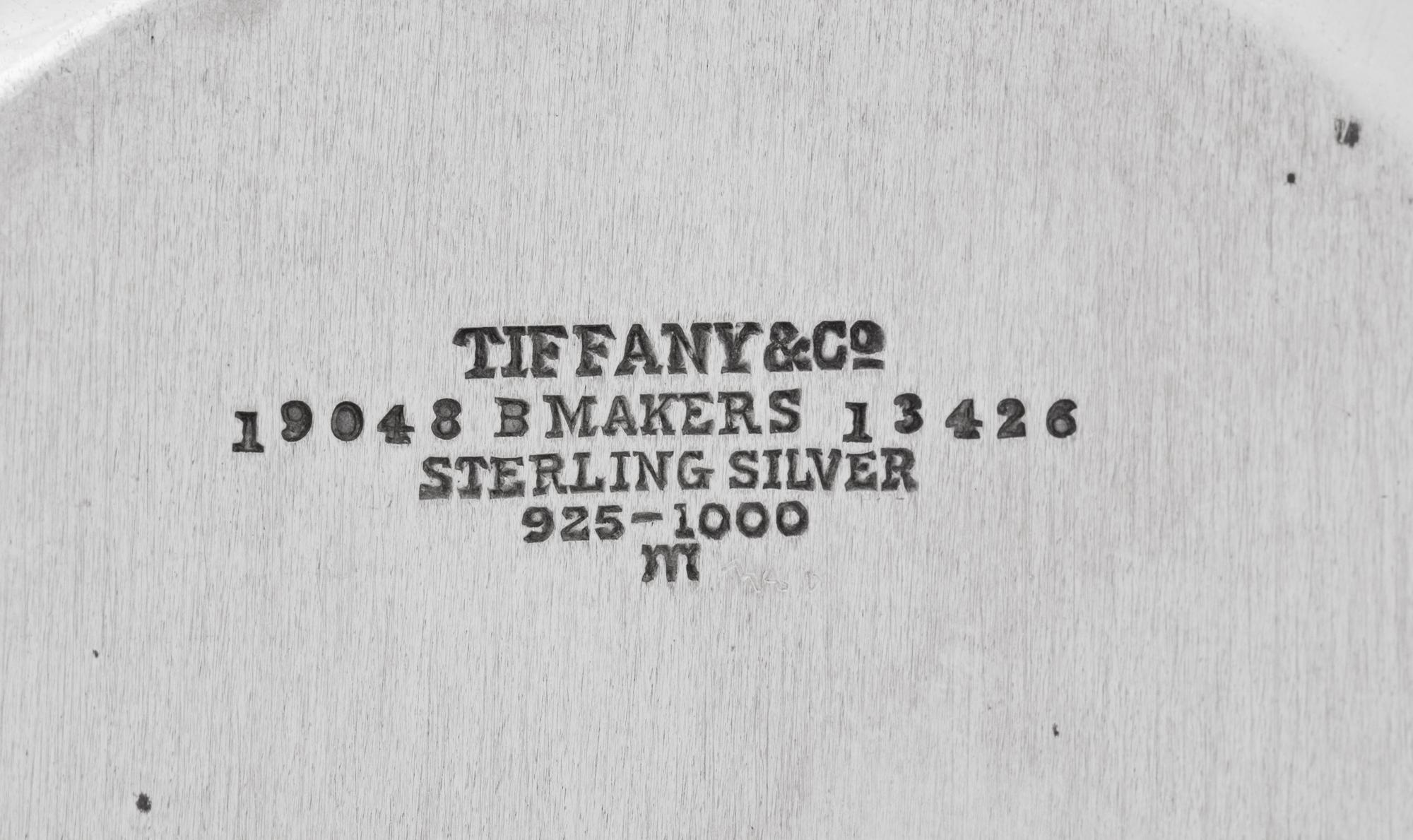 A Tiffany and Co. Silver Smoking Tray