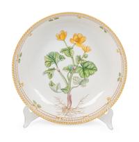 A Royal Copenhagen Flora Danica Porcelain Salad Serving Bowl