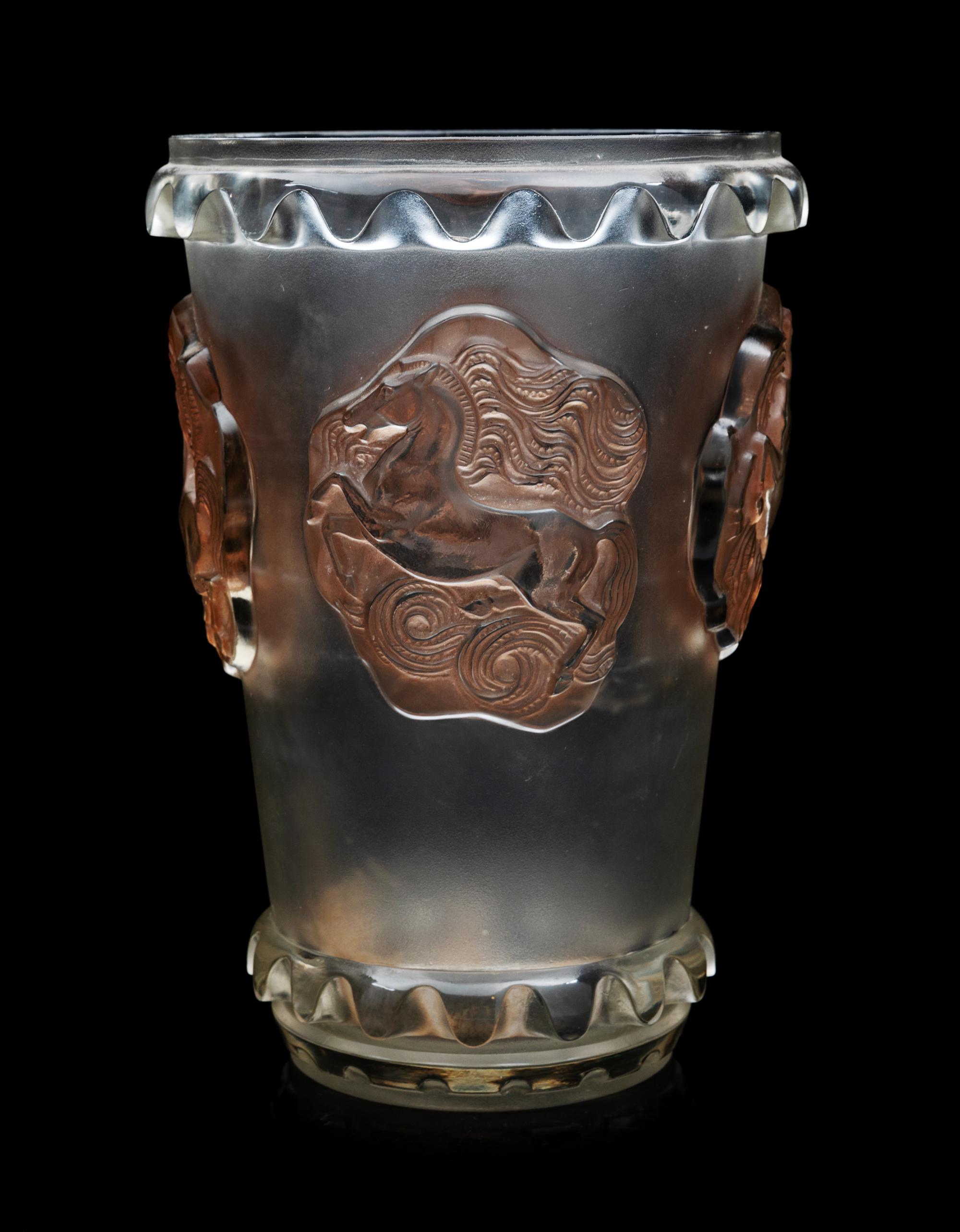 A Lalique Vase Height 11 1/4 inches. — SECOND HALF 20TH CENTURY