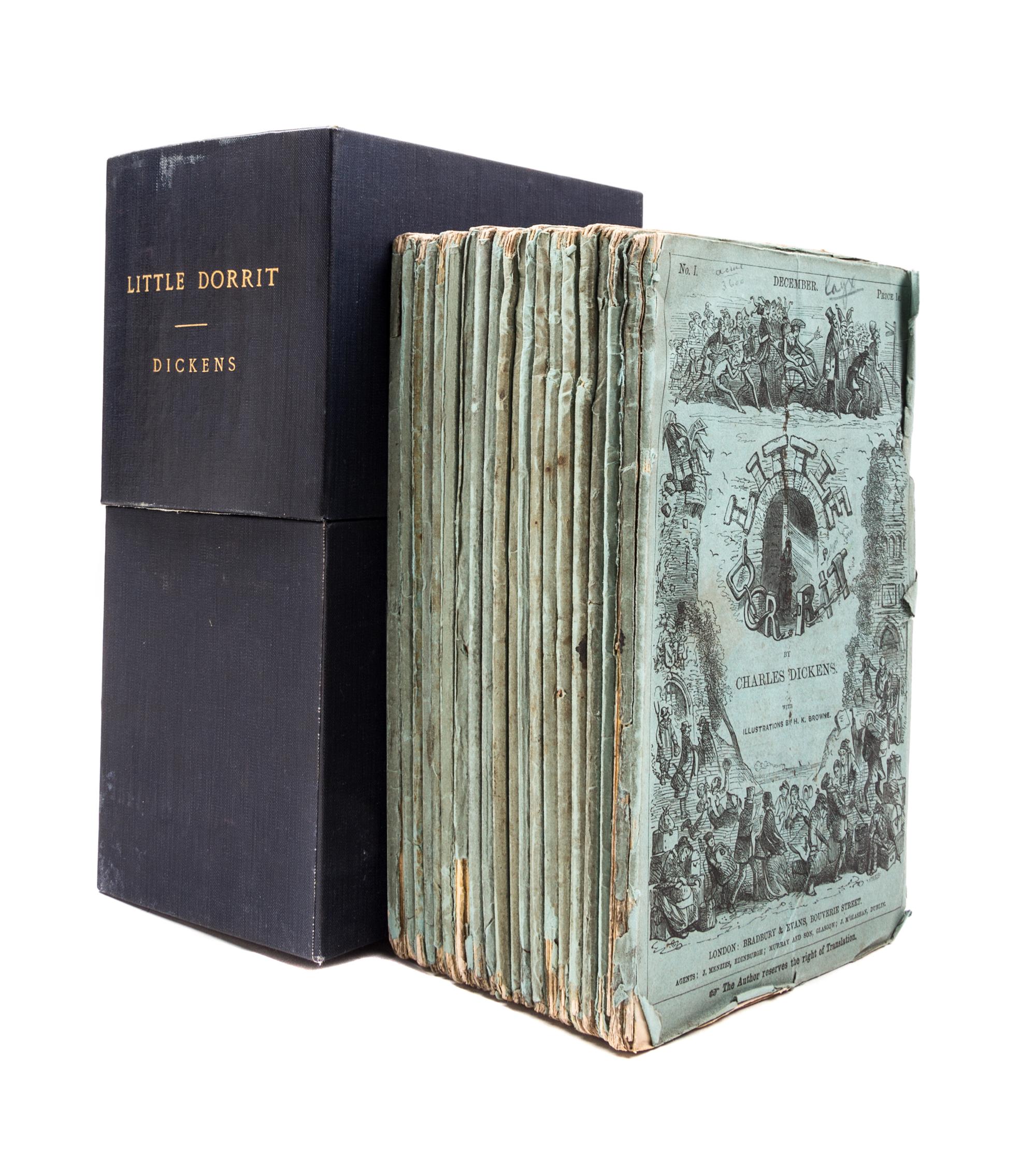 DICKENS, CHARLES. Little Dorrit. London, 1855-57. First edition, in original parts.