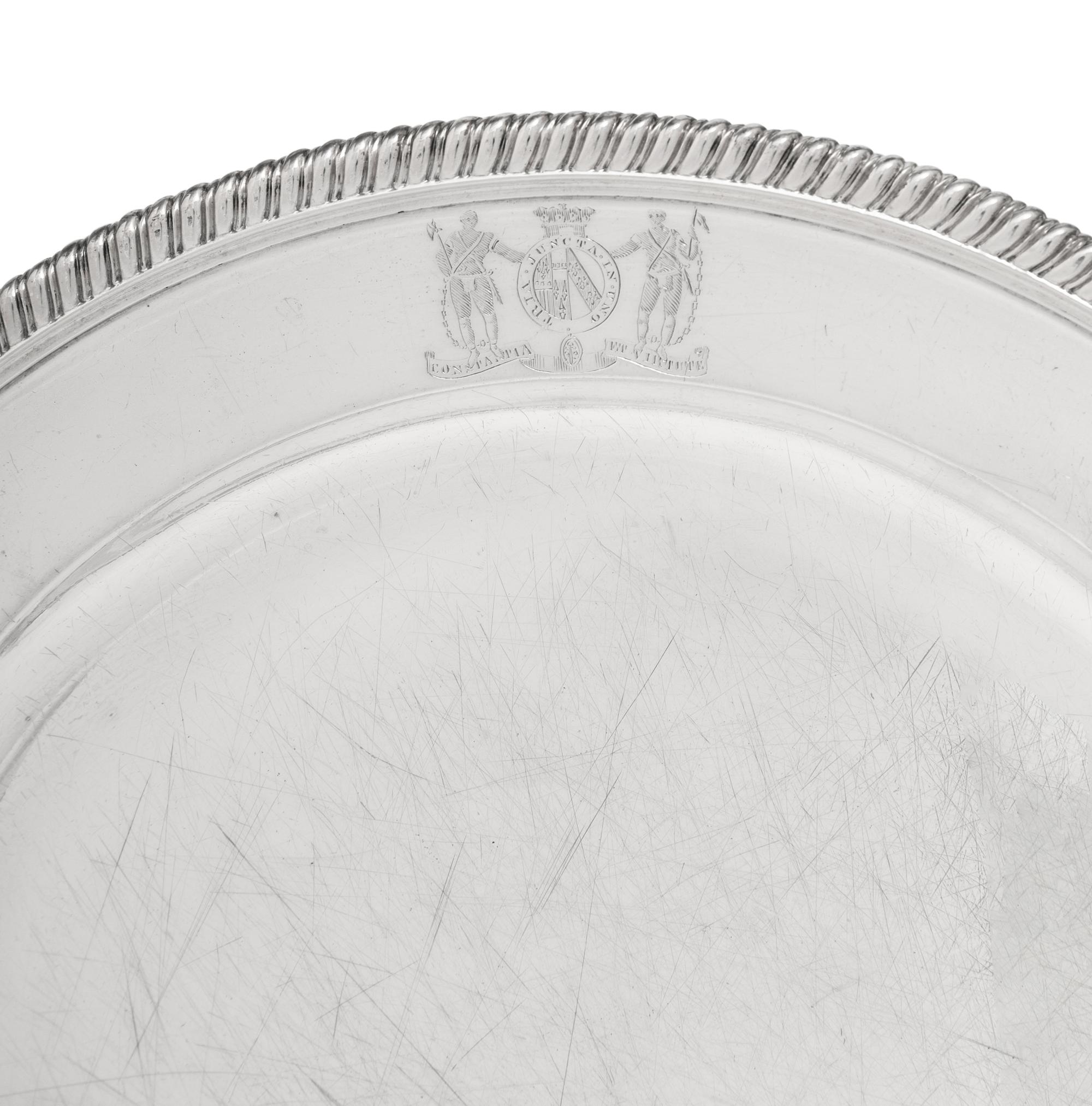 A Set of Eighteen George III Silver Plates