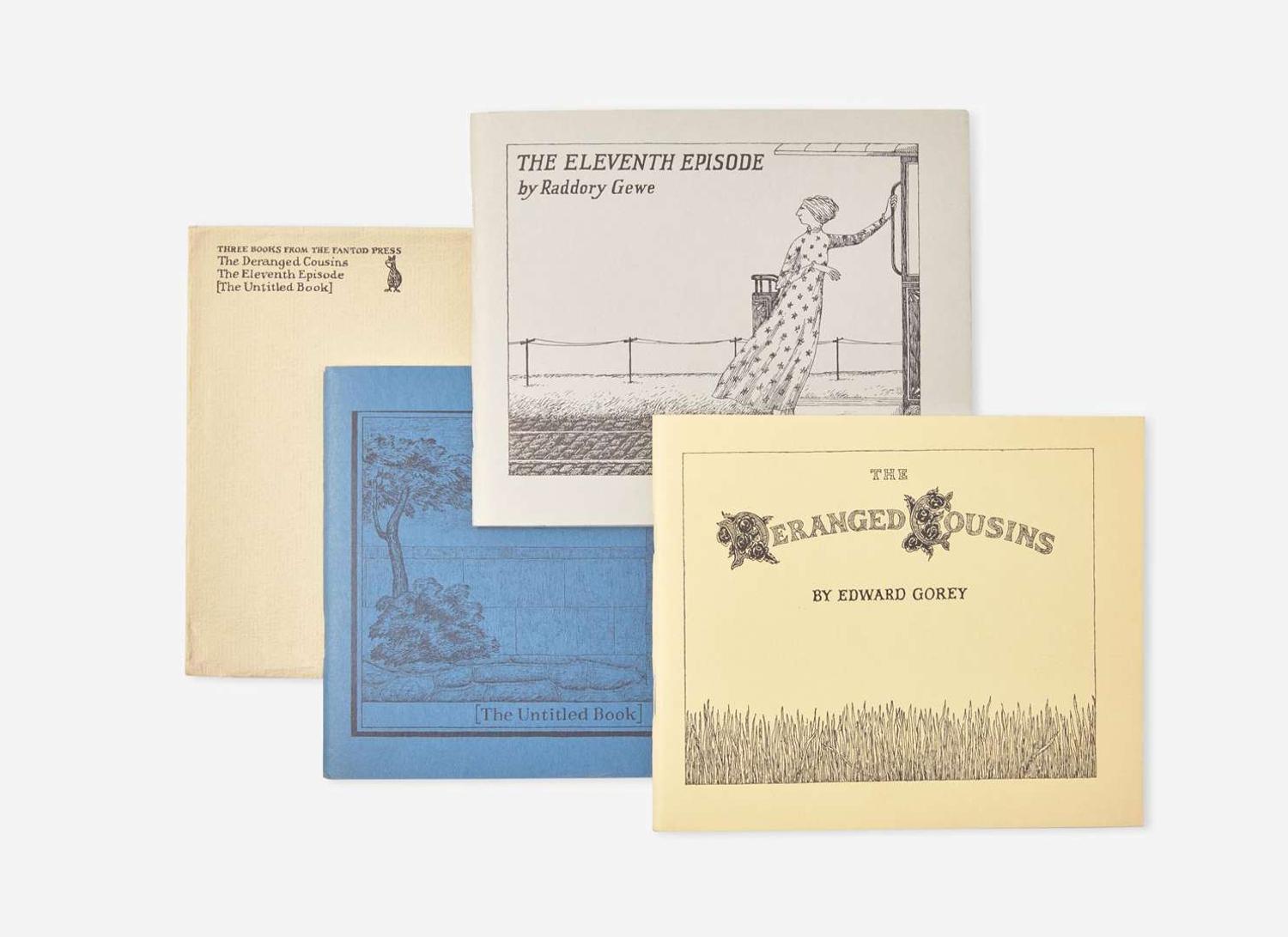 [Children's & Illustrated] Gorey, Edward: Three Books from the Fantod Press [III]