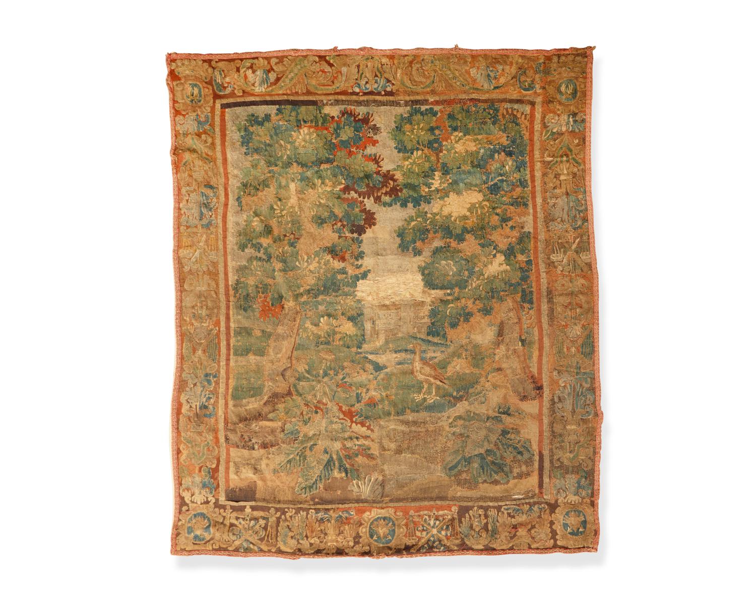 A Flemish verdure tapestry, possibly Brussels, 17th century