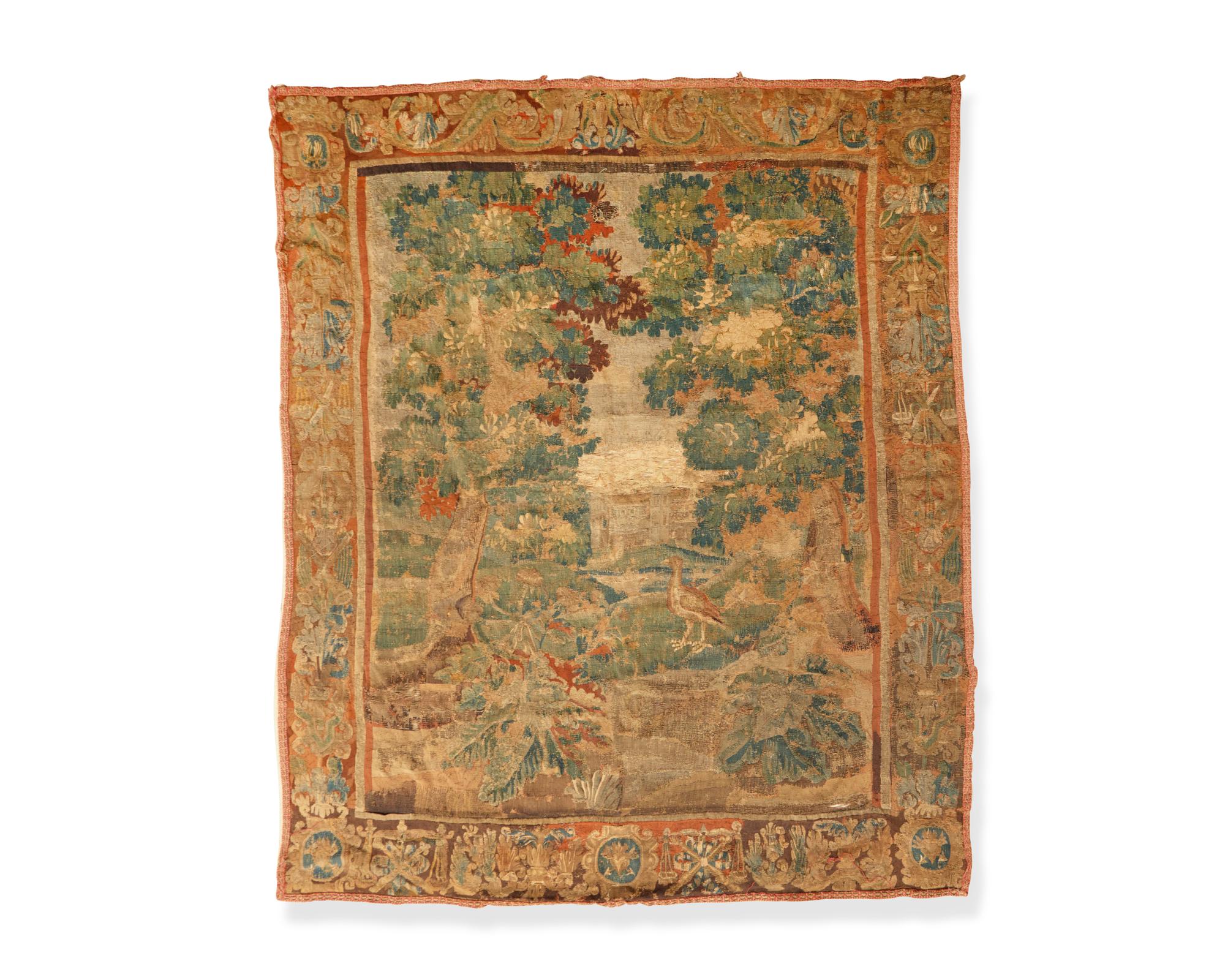A Flemish verdure tapestry, possibly Brussels, 17th century