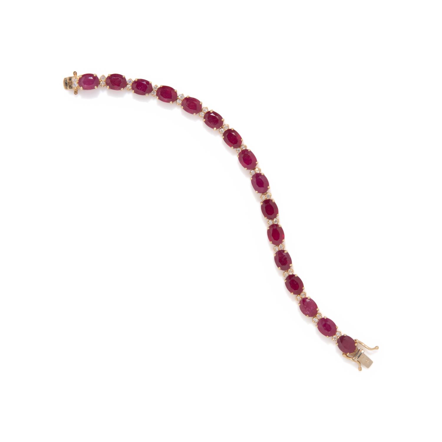 COMPOSITE GEM AND DIAMOND BRACELET