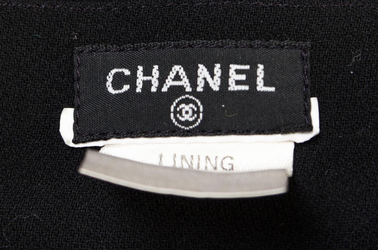 A Chanel Black Pleated Skirt Ensemble,