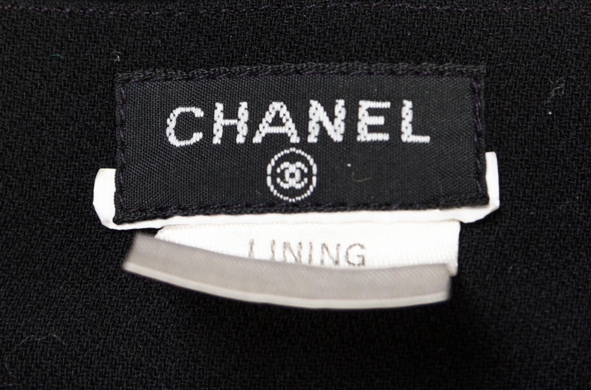 A Chanel Black Pleated Skirt Ensemble,