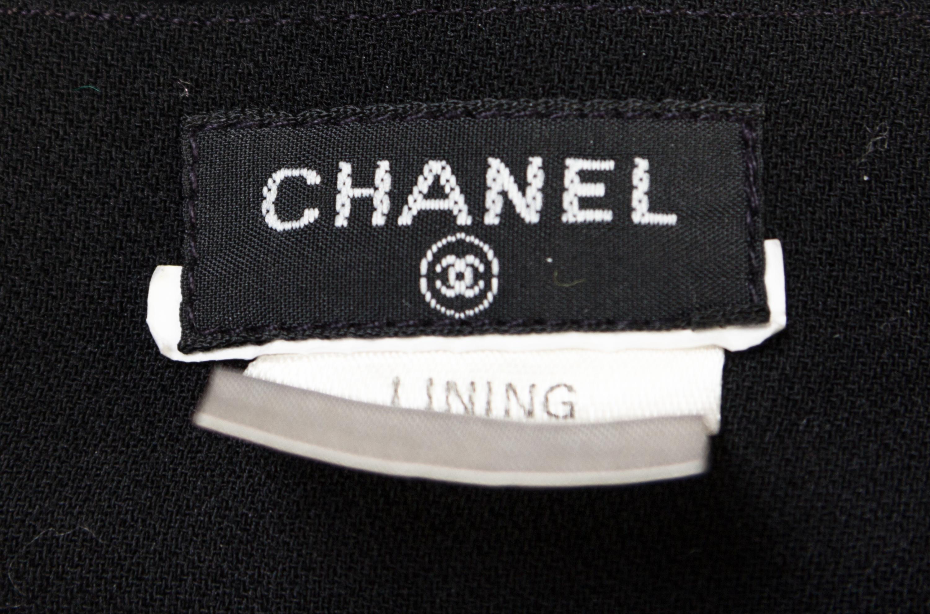 A Chanel Black Pleated Skirt Ensemble,