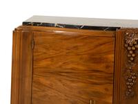 An Art Deco Marble-Top Cabinet in the Style of Alfred Porteneuve