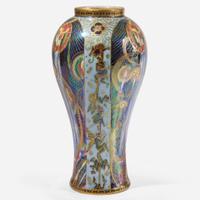 A Wedgwood Black Fairyland Lustre "Candlemas" Vase UK, 1928-9