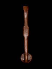 A Chinese White Jade Inset Hardwood Ruyi Scepter