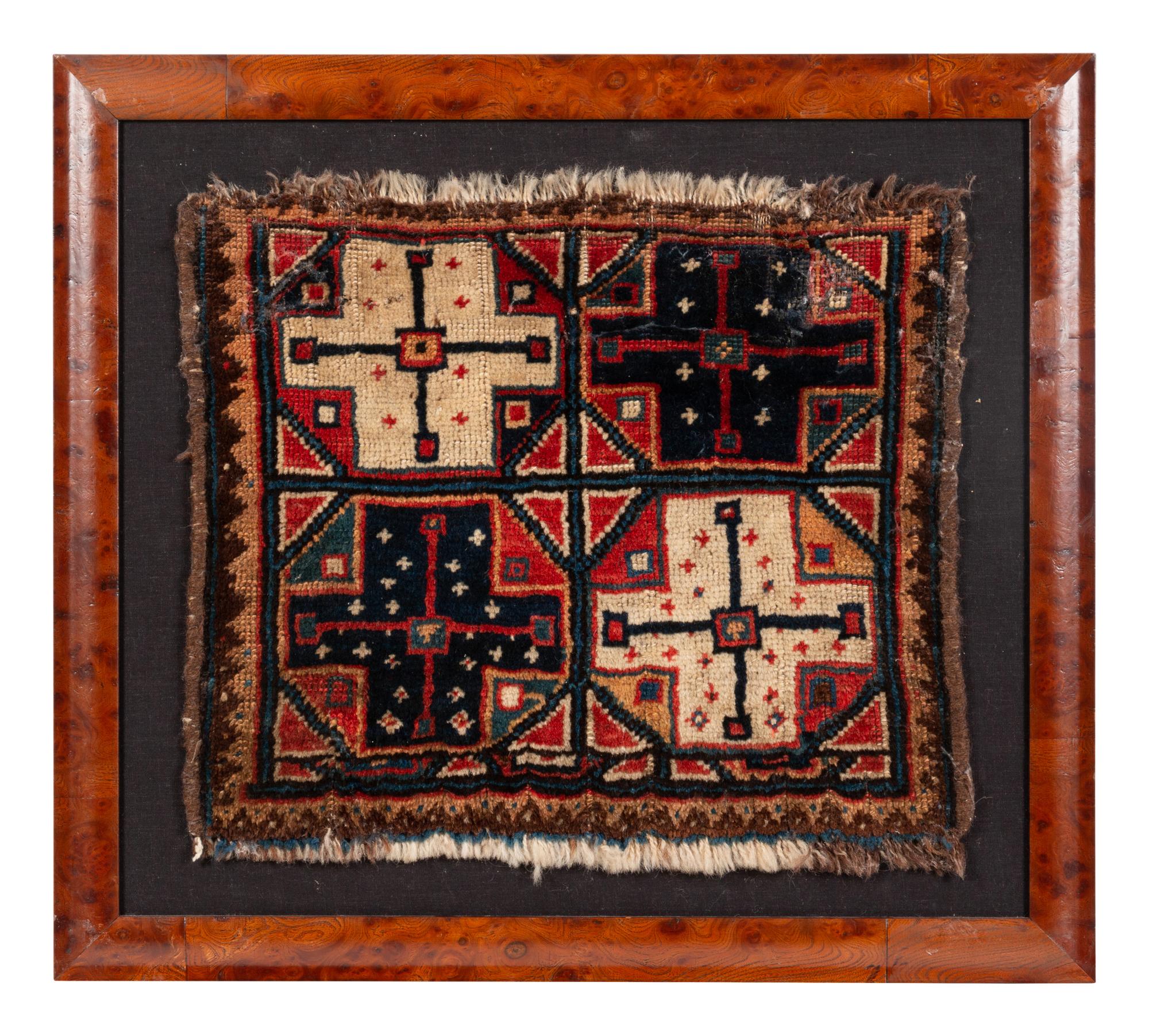 A Group of Six Framed Bag Faces