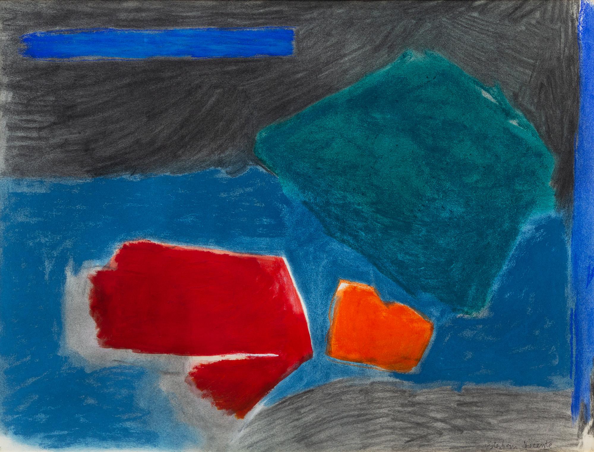 Esteban Vicente, (American/Spanish, 1903-2001), Untitled, 1983