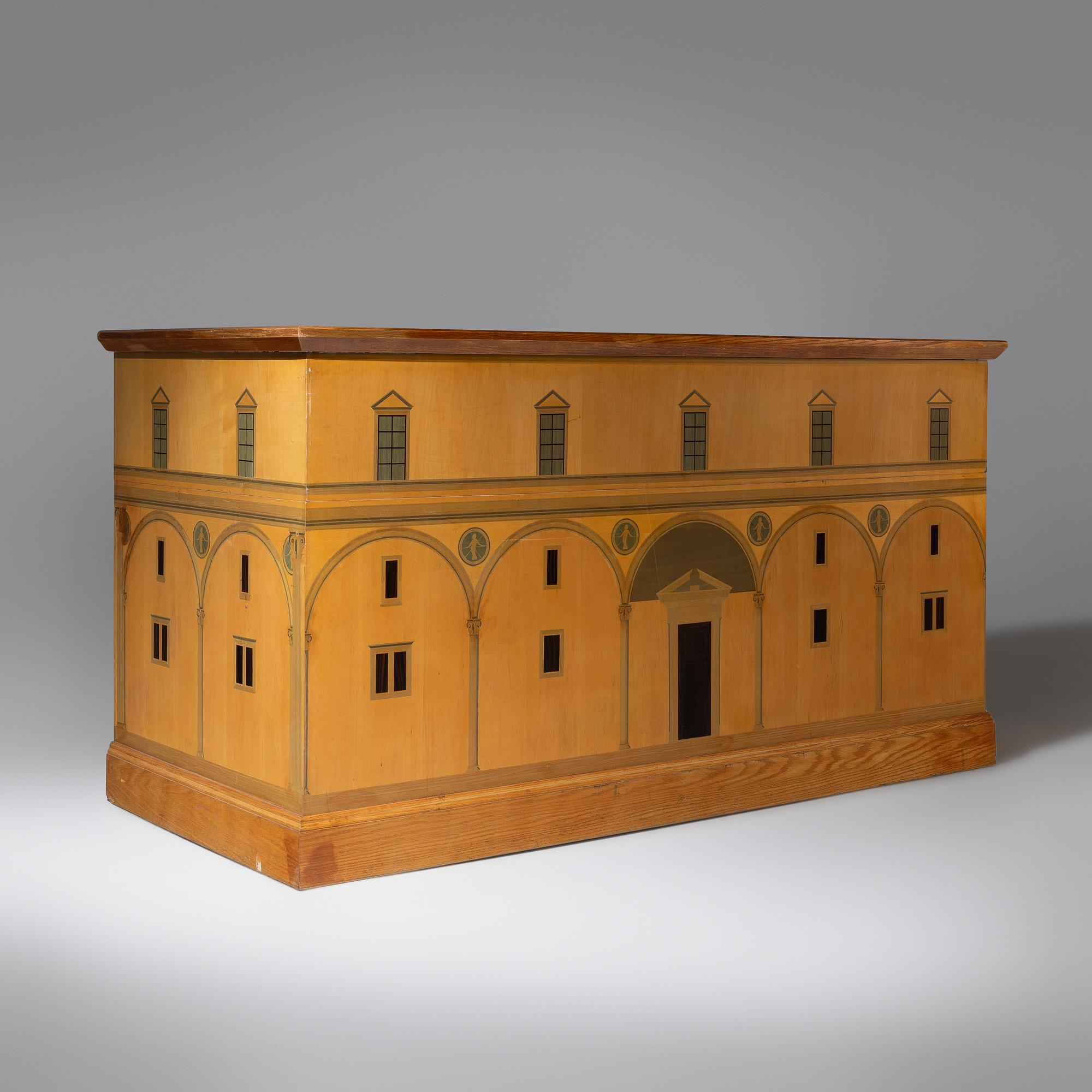 David Linley (British, b. 1961) — English Marquetry Reception Desk