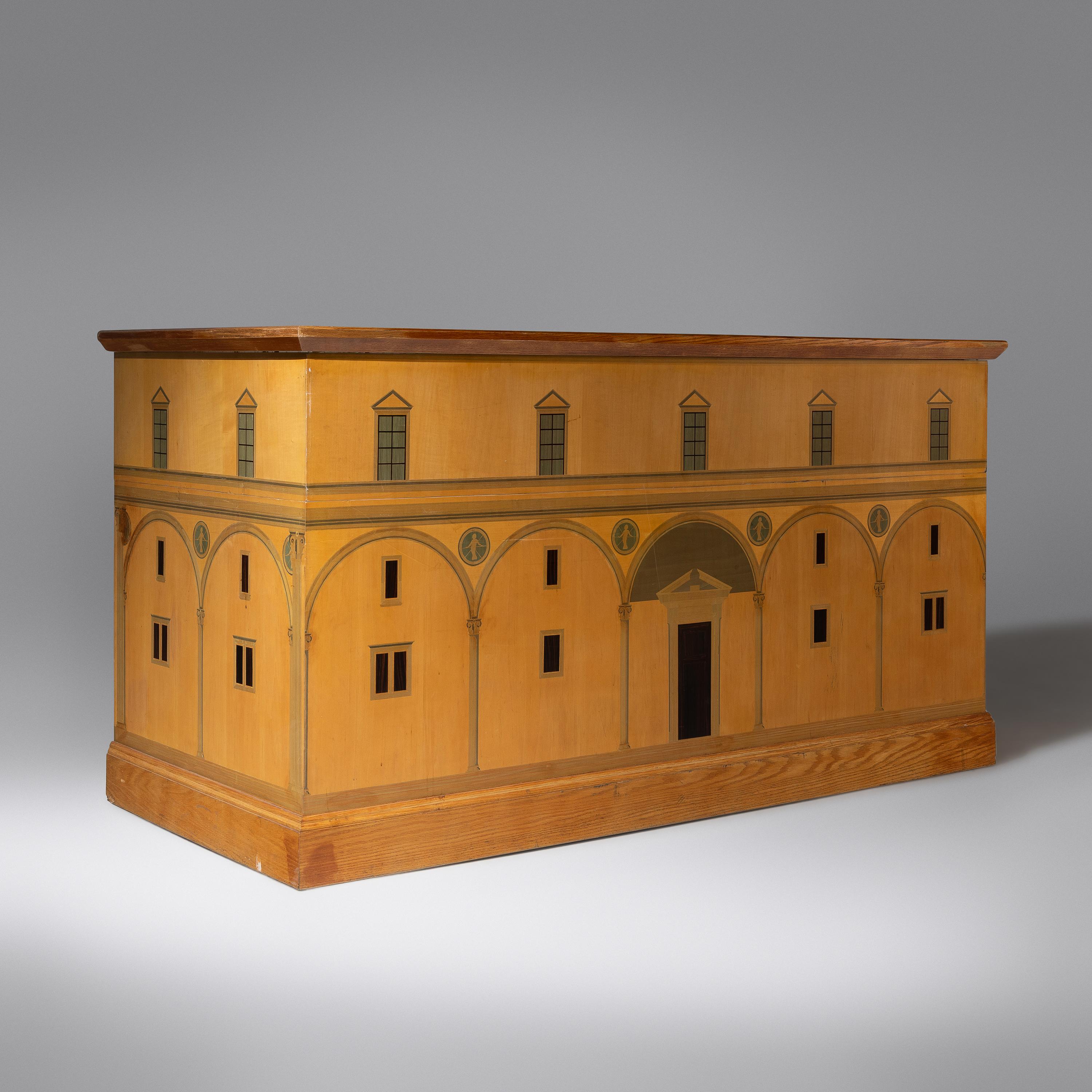 David Linley (British, b. 1961) — English Marquetry Reception Desk