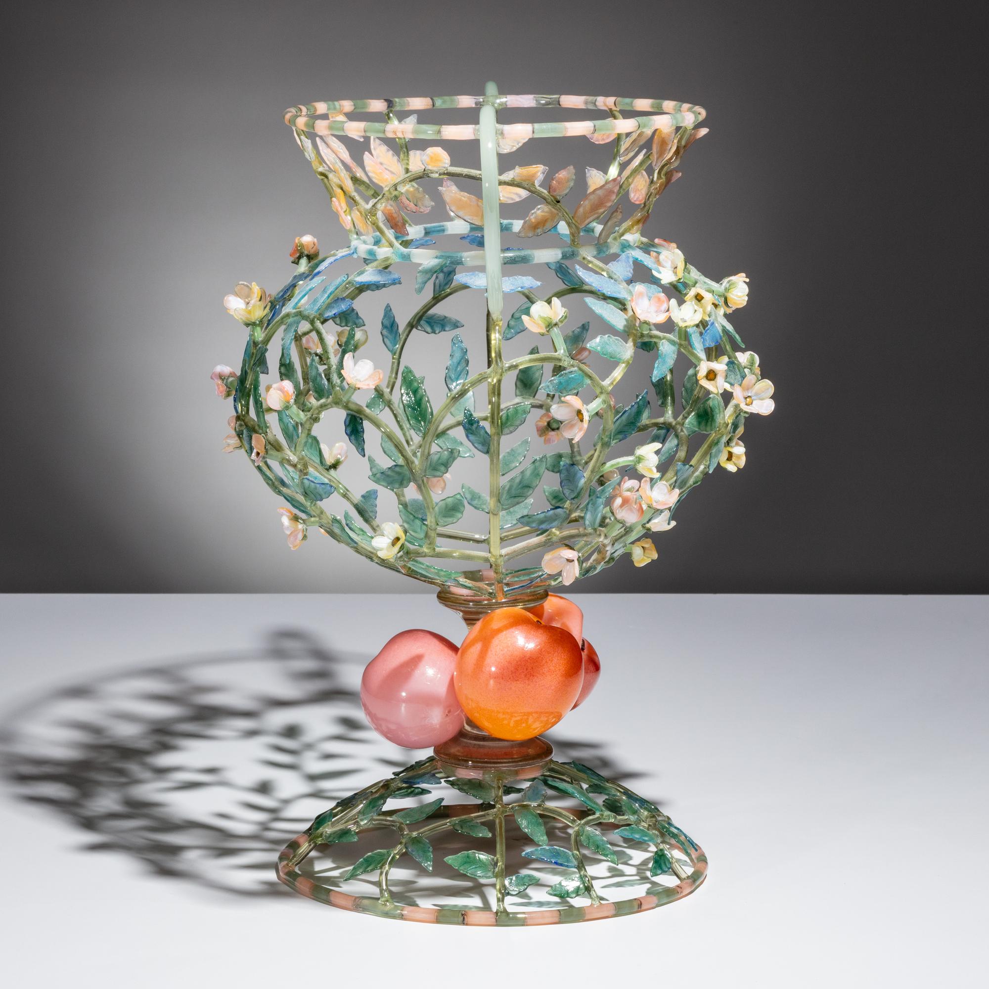 Kari Russell-Pool (American, b. 1967) — Peach Cluster Trophy from the Wish Bowl series
